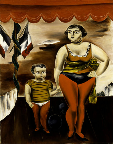 Yasuo Kuniyoshi - Sterke vrouw en kind, 1925