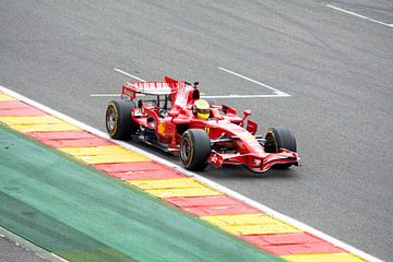 Ferrari F1 F2008 op circuit Spa Francorchamps van Tim Vlielander