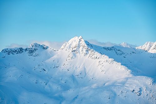 Wintergebergte bij Tromso, Noorwegen