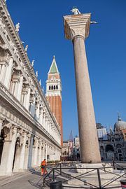 Library in the center of old town Venice, Italy by Joost Adriaanse