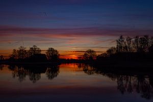 Sonnenaufgang in den Niederlanden