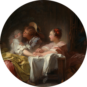 Jean-Honoré Fragonard. The Stolen Kiss