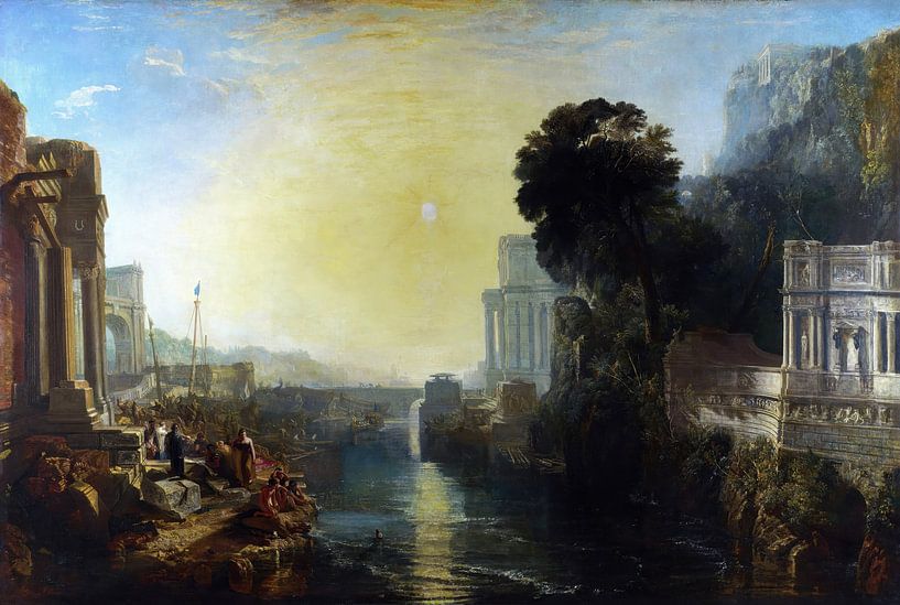 Dido bouwt Carthago - Joseph Mallord William Turner van Accessible Art