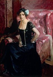 Clotilde im Abendkleid, Joaquín Sorolla und Bastida