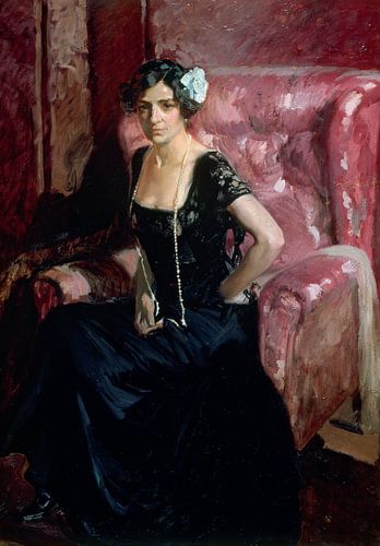 Clotilde in avondjurk, Joaquín Sorolla en Bastida