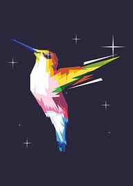 Oiseau mignon popart génial