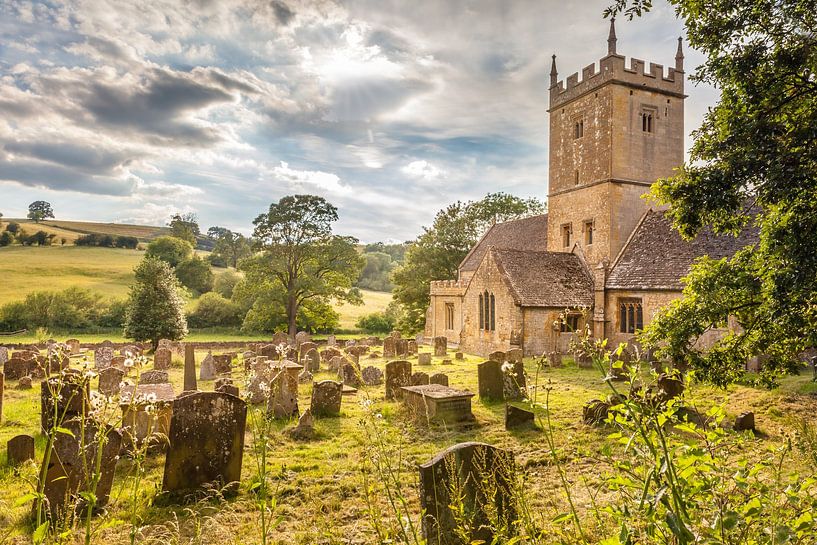 Église St Eadburgha`s près de Broadway, Cotswolds, Angleterre par Christian Müringer