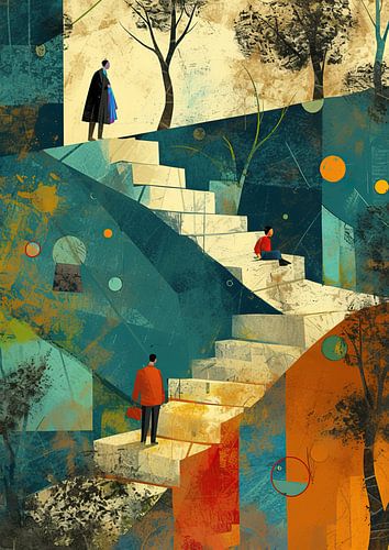 Abstrakte Malerei | Layers of Journey