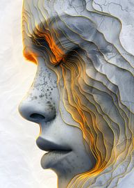 Außergewöhnliche Weiblichkeit mit Goldfäden gewebt 1 von JBJart Justyna Jaszke