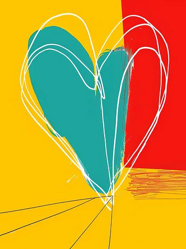 Heart Of Love Style Abstract