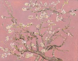 Mandelblüte (pink), Collage nach Vincent van Gogh  von Masters Revisited