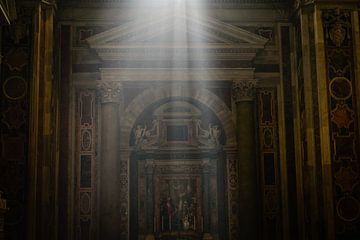 Ray of light at St. Peter's Basilica by Sjoerd Mouissie
