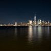 New York City Skyline Black Water by Marieke Feenstra