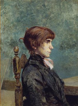 Portret van Jeanne Wenz, Henri de Toulouse-Lautrec, 1886, The Art Institute of Chicago van MadameRuiz