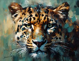 Wildlife - Abstracted Surrealism - Leopard 2 by Johannas Art Creations