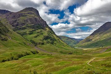 Glen Coe Tal in den schottischen Highlands von Jürgen Wiesler