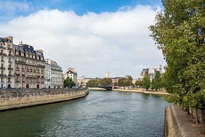 Blick über die Seine in Paris, Frankreich