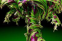 Tornado green purple Abstract
