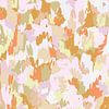 Abstract Scribbles | Roze Oranje Beige van Bohomadic Studio