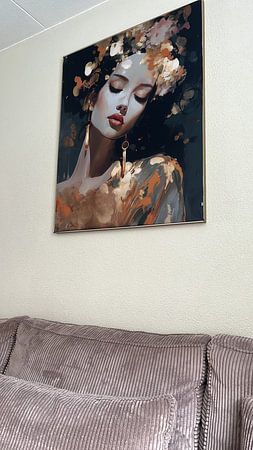 Modernes Porträt "Goldenes Mädchen"