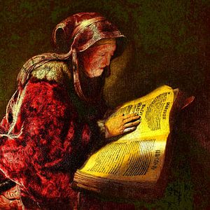 Oude Lezende Vrouw
