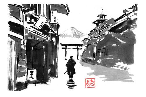 samurai in der stadt