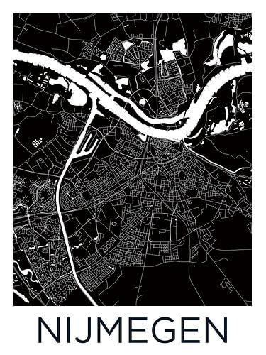 Nijmegen | City Map BlackWhite