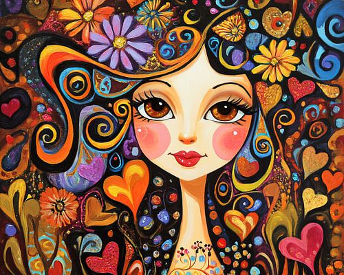 Lady Head by Eye catching paintings