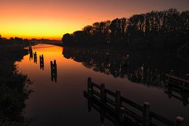 Sunrise Lemmer by Martien Hoogebeen Fotografie