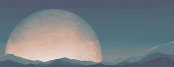 Zonsondergang Abstract - Blauw