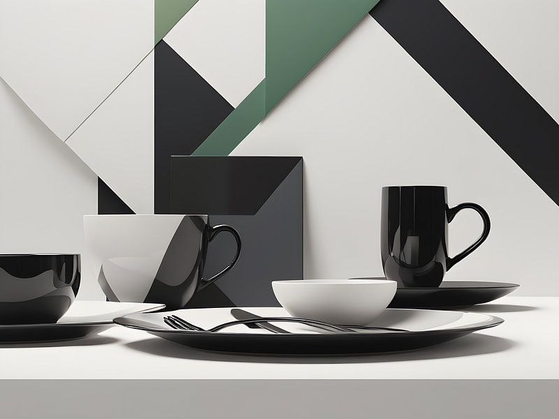 Geometric tableware with minimalist charm by Bart Veeken
