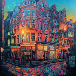 schilderij Amsterdam