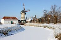 Le moulin de Kilsdonk dans la neige par Antwan Janssen Aperçu