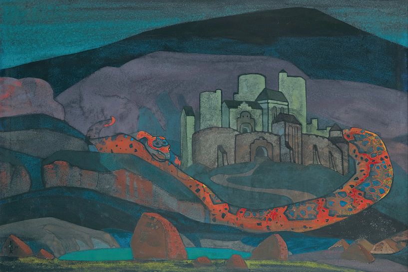 Nicholas Roerich - Die verlorene Stadt (1914) von Peter Balan
