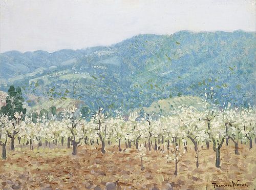 Boomgaard in de bergen van Saratoga, Californië, Theodore Wores