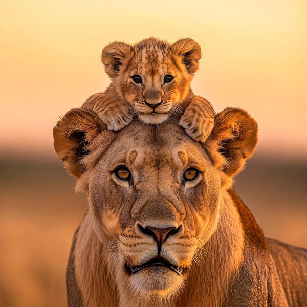 Lion family by Poster Art Shop
