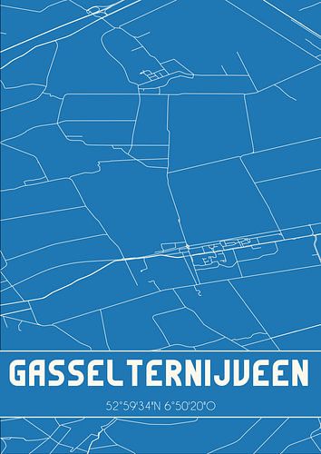 Blaupause | Karte | Gasselternijveen (Drenthe)