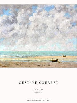 Gustave Courbet - De kalme zee van Old Masters