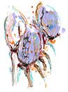 Paarse Tulpen van Christa Kerbusch thumbnail