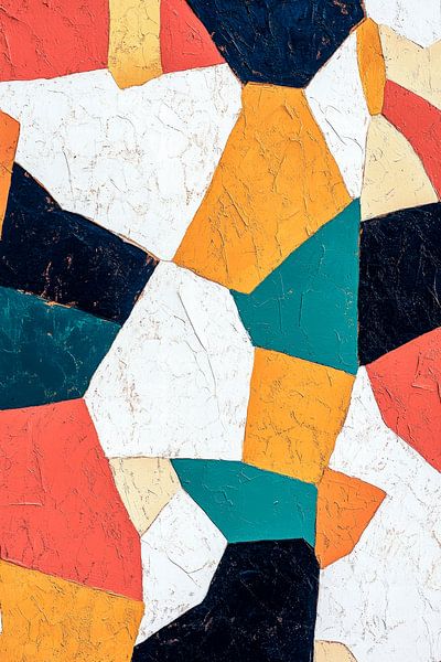 Kleurrijk mozaïek - Abstract ontwerp van Poster Art Shop