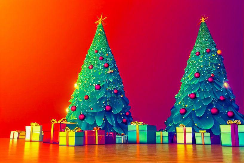 abstracte kerstversiering achtergrond illustratie van Animaflora PicsStock