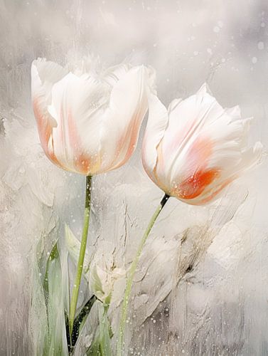 Tulips in abstract karakter