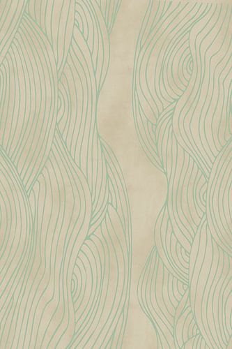 Moderne abstracte kunst. Organische minimalistische lijnen nr. 5