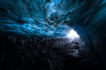 Prachtige ijsgrot in Vatnajokull - IJsland