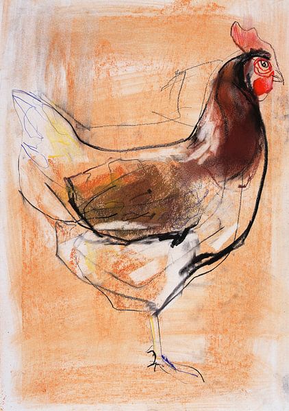 Standing Hen by Mark Adlington
