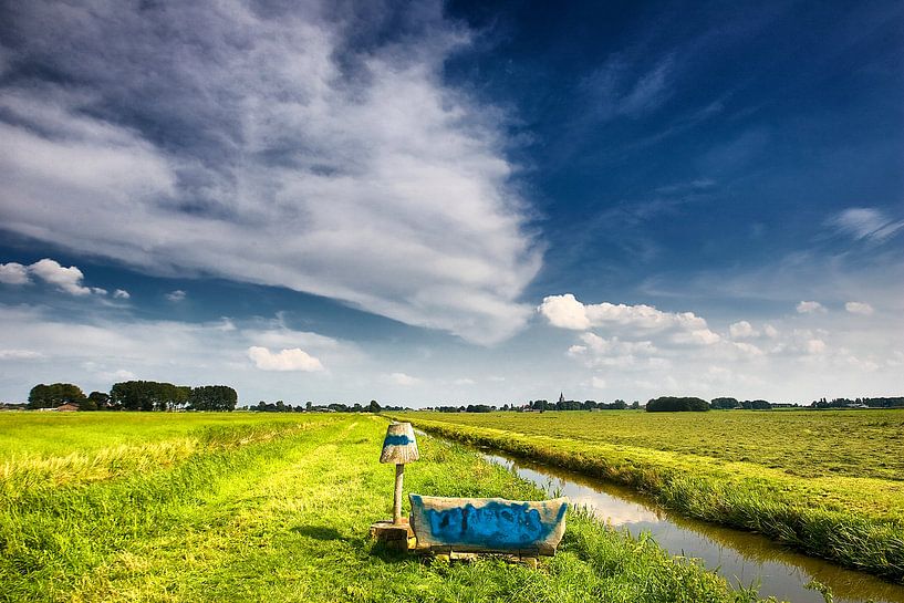 Auf der Wiese sitzend von Paul Teixeira