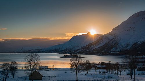 Avondlicht over het fjord – Lofoten