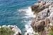 uitzicht op zee bij Roquebrune (tussen Menton en Monaco) van Arnoud Kunst