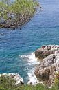 uitzicht op zee bij Roquebrune (tussen Menton en Monaco) van Arnoud Kunst thumbnail