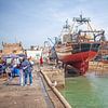 In de haven van Essaouira (Marokko) van t.ART